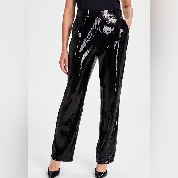 I.N.C. International Concepts
Women's Sequin Straight-Leg Pants new size medium - Picture 1 of 14